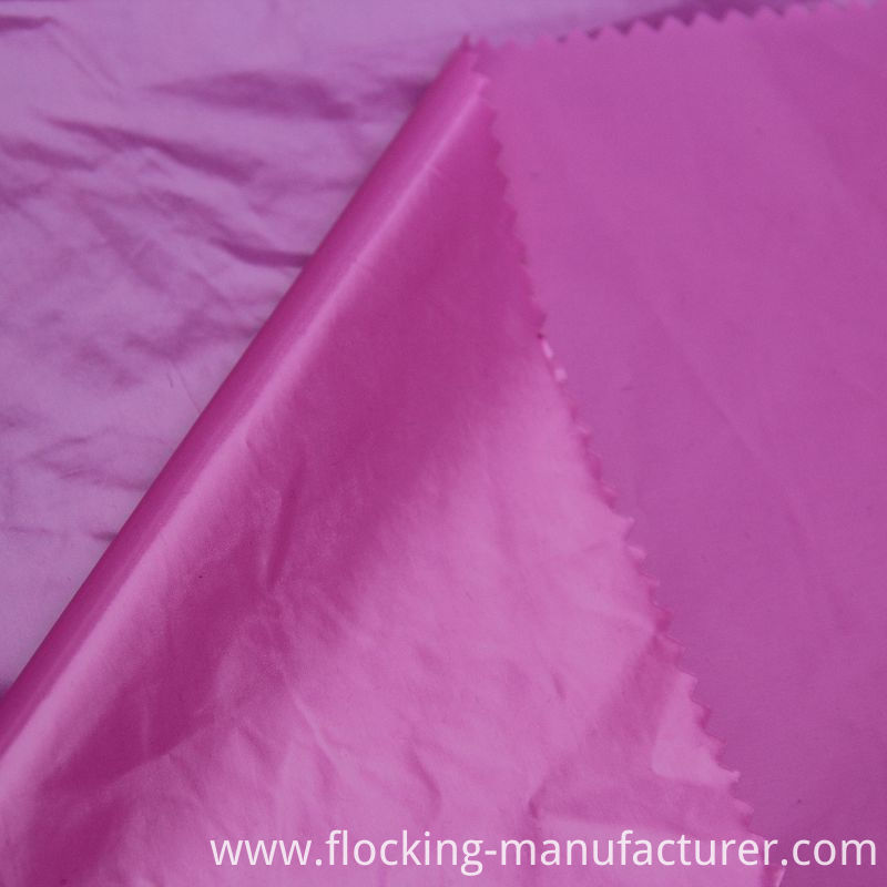 380t Nylon Taffeta Fabric with Ultrabright PU Coating for Down Coat